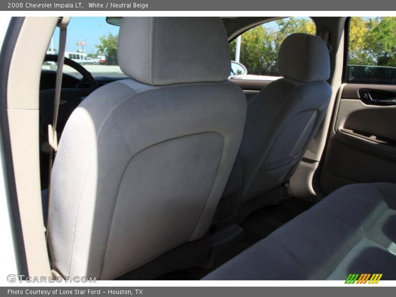 White / Neutral Beige 2008 Chevrolet Impala LT