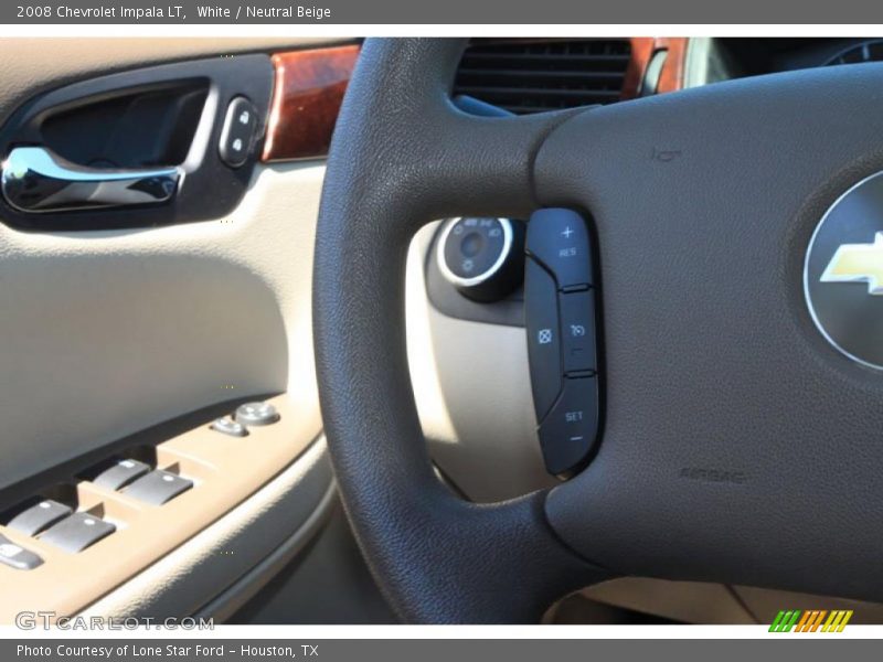 White / Neutral Beige 2008 Chevrolet Impala LT
