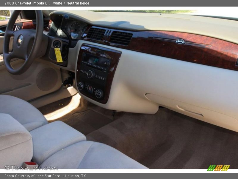 White / Neutral Beige 2008 Chevrolet Impala LT