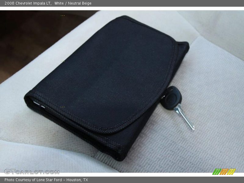 White / Neutral Beige 2008 Chevrolet Impala LT