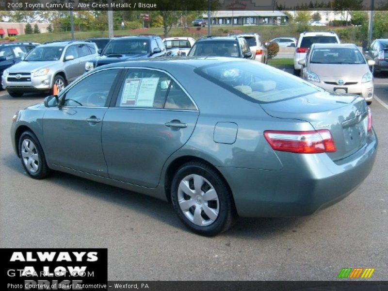 Aloe Green Metallic / Bisque 2008 Toyota Camry LE