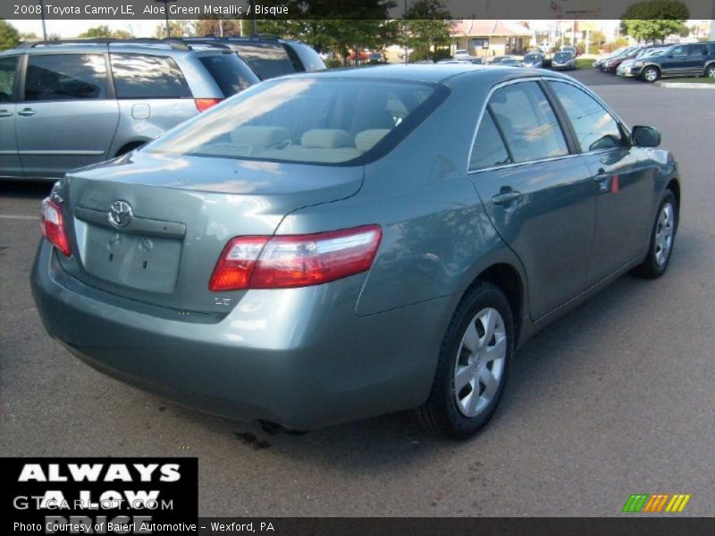 Aloe Green Metallic / Bisque 2008 Toyota Camry LE