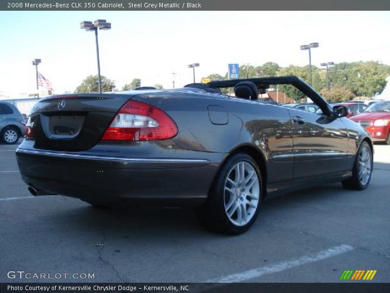 Steel Grey Metallic / Black 2008 Mercedes-Benz CLK 350 Cabriolet