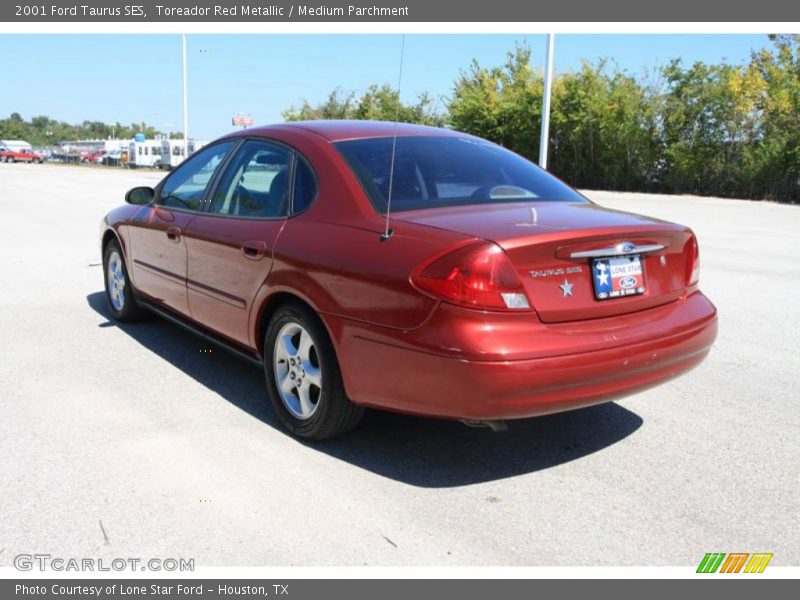 Toreador Red Metallic / Medium Parchment 2001 Ford Taurus SES