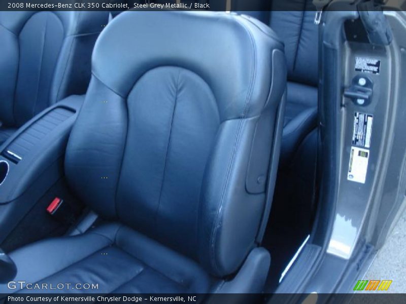 Steel Grey Metallic / Black 2008 Mercedes-Benz CLK 350 Cabriolet