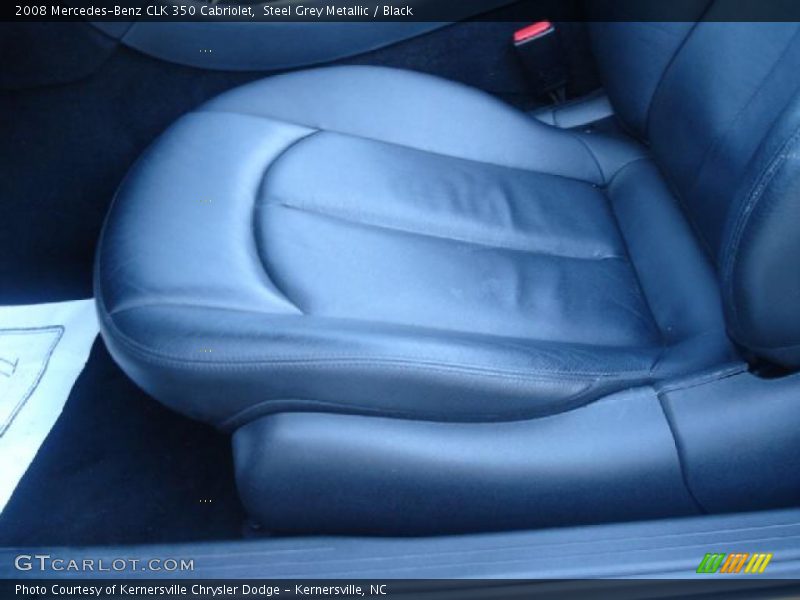Steel Grey Metallic / Black 2008 Mercedes-Benz CLK 350 Cabriolet