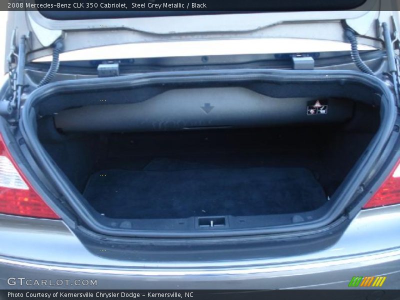 Steel Grey Metallic / Black 2008 Mercedes-Benz CLK 350 Cabriolet