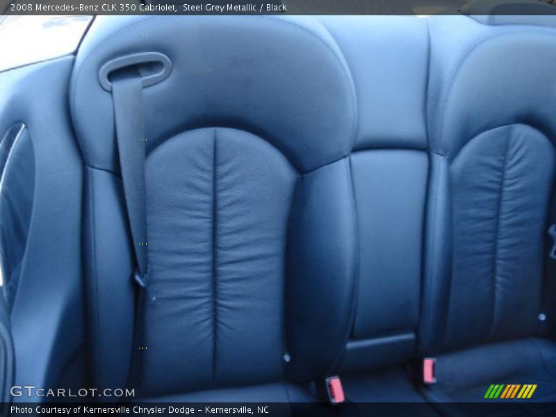 Steel Grey Metallic / Black 2008 Mercedes-Benz CLK 350 Cabriolet