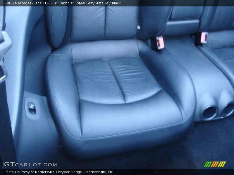 Steel Grey Metallic / Black 2008 Mercedes-Benz CLK 350 Cabriolet