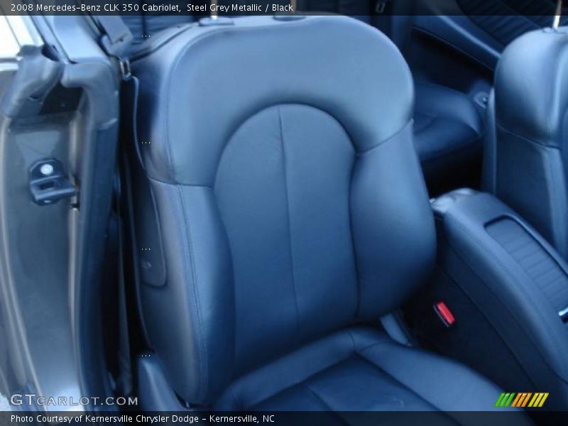 Steel Grey Metallic / Black 2008 Mercedes-Benz CLK 350 Cabriolet
