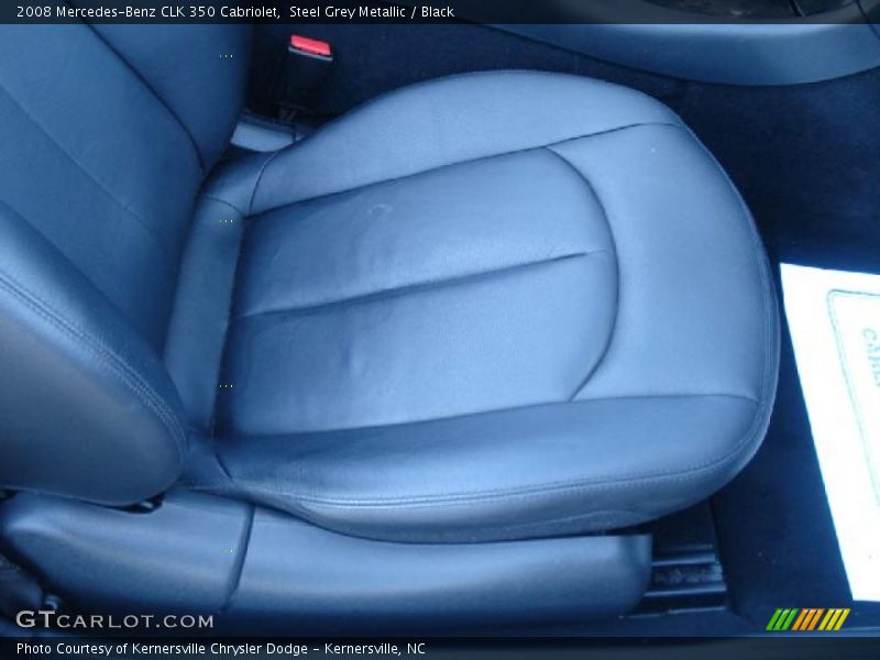 Steel Grey Metallic / Black 2008 Mercedes-Benz CLK 350 Cabriolet