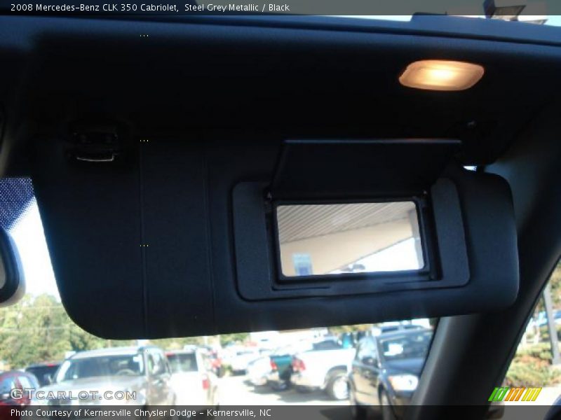 Steel Grey Metallic / Black 2008 Mercedes-Benz CLK 350 Cabriolet