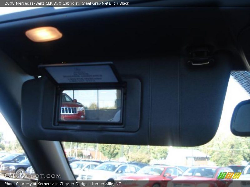 Steel Grey Metallic / Black 2008 Mercedes-Benz CLK 350 Cabriolet