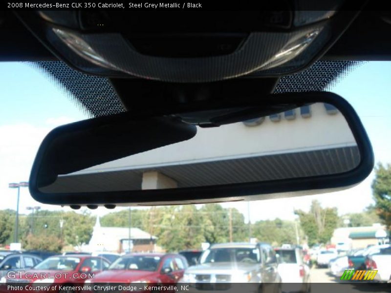 Steel Grey Metallic / Black 2008 Mercedes-Benz CLK 350 Cabriolet