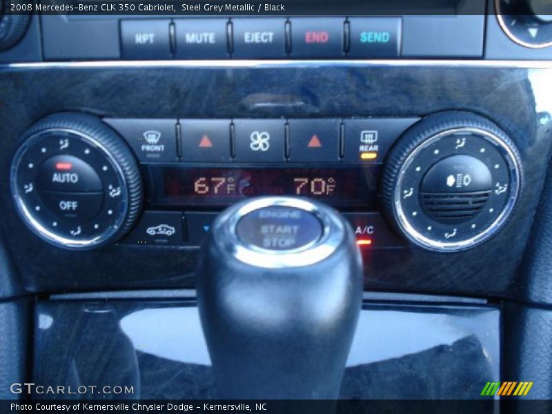 Steel Grey Metallic / Black 2008 Mercedes-Benz CLK 350 Cabriolet