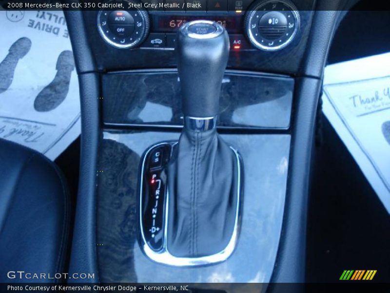 Steel Grey Metallic / Black 2008 Mercedes-Benz CLK 350 Cabriolet