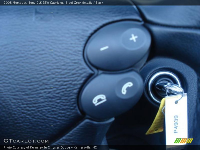 Steel Grey Metallic / Black 2008 Mercedes-Benz CLK 350 Cabriolet