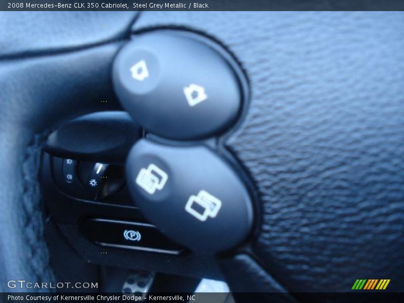 Steel Grey Metallic / Black 2008 Mercedes-Benz CLK 350 Cabriolet