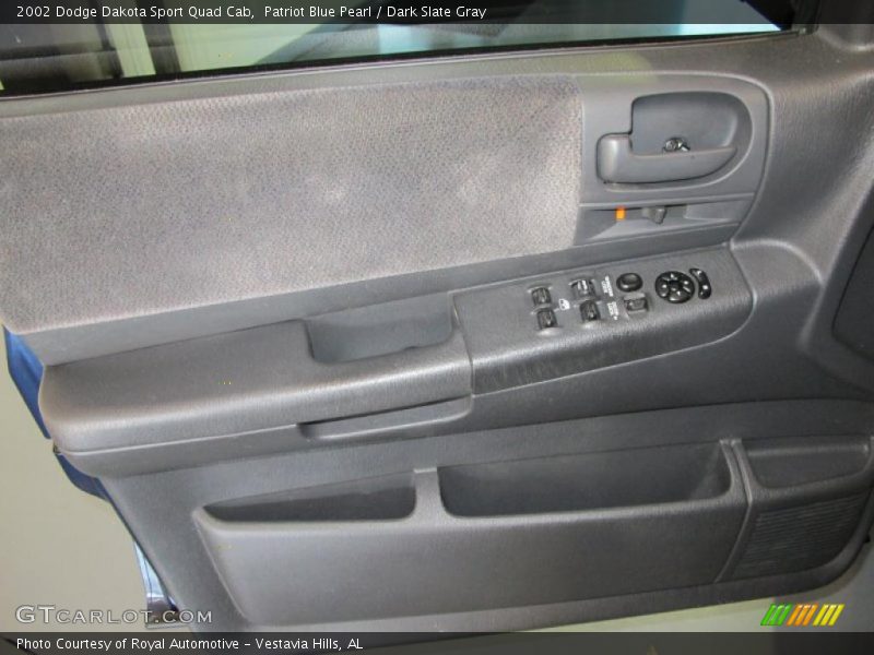 Patriot Blue Pearl / Dark Slate Gray 2002 Dodge Dakota Sport Quad Cab