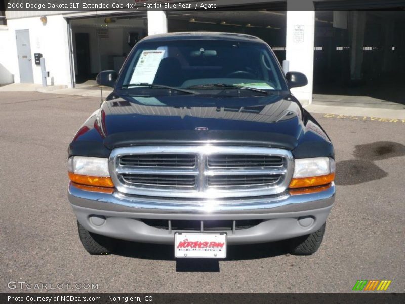 Patriot Blue Pearl / Agate 2000 Dodge Dakota SLT Extended Cab 4x4