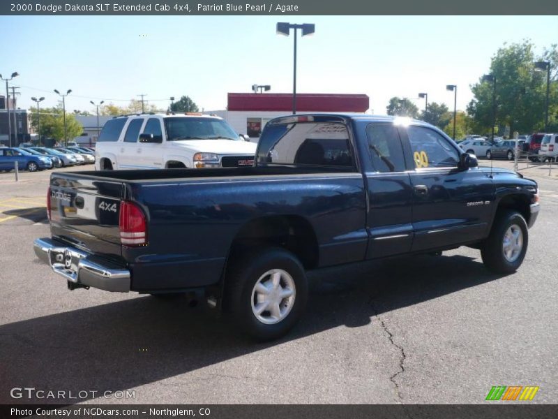 Patriot Blue Pearl / Agate 2000 Dodge Dakota SLT Extended Cab 4x4