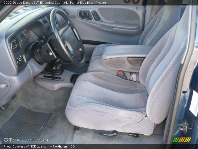 Patriot Blue Pearl / Agate 2000 Dodge Dakota SLT Extended Cab 4x4