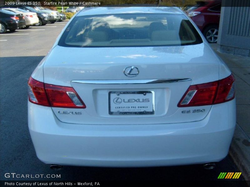 Starfire Pearl White / Cashmere 2009 Lexus ES 350