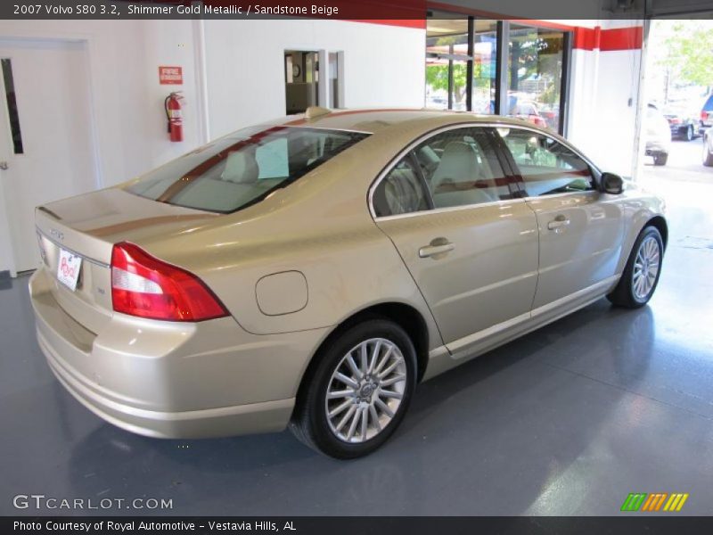 Shimmer Gold Metallic / Sandstone Beige 2007 Volvo S80 3.2