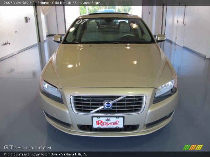 Shimmer Gold Metallic / Sandstone Beige 2007 Volvo S80 3.2