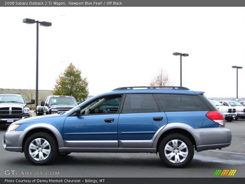 Newport Blue Pearl / Off Black 2008 Subaru Outback 2.5i Wagon