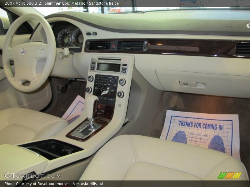 Shimmer Gold Metallic / Sandstone Beige 2007 Volvo S80 3.2