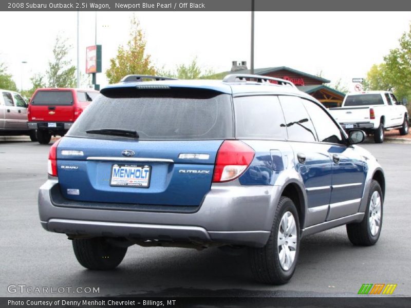 Newport Blue Pearl / Off Black 2008 Subaru Outback 2.5i Wagon
