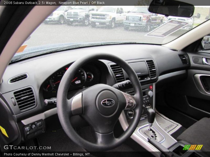 Newport Blue Pearl / Off Black 2008 Subaru Outback 2.5i Wagon