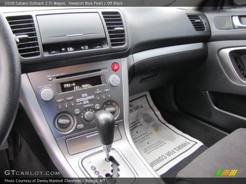 Newport Blue Pearl / Off Black 2008 Subaru Outback 2.5i Wagon