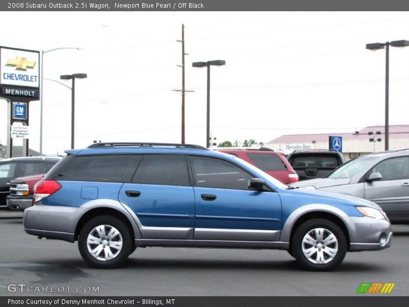 Newport Blue Pearl / Off Black 2008 Subaru Outback 2.5i Wagon