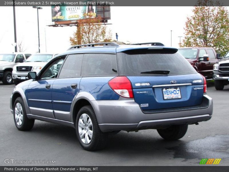 Newport Blue Pearl / Off Black 2008 Subaru Outback 2.5i Wagon