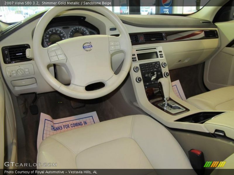 Shimmer Gold Metallic / Sandstone Beige 2007 Volvo S80 3.2