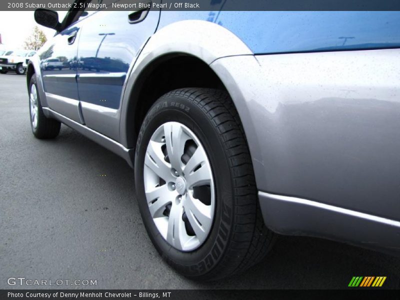 Newport Blue Pearl / Off Black 2008 Subaru Outback 2.5i Wagon