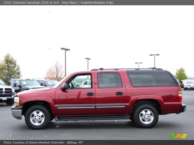 Onyx Black / Graphite/Medium Gray 2002 Chevrolet Suburban 1500 LS 4x4