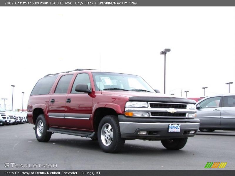 Onyx Black / Graphite/Medium Gray 2002 Chevrolet Suburban 1500 LS 4x4