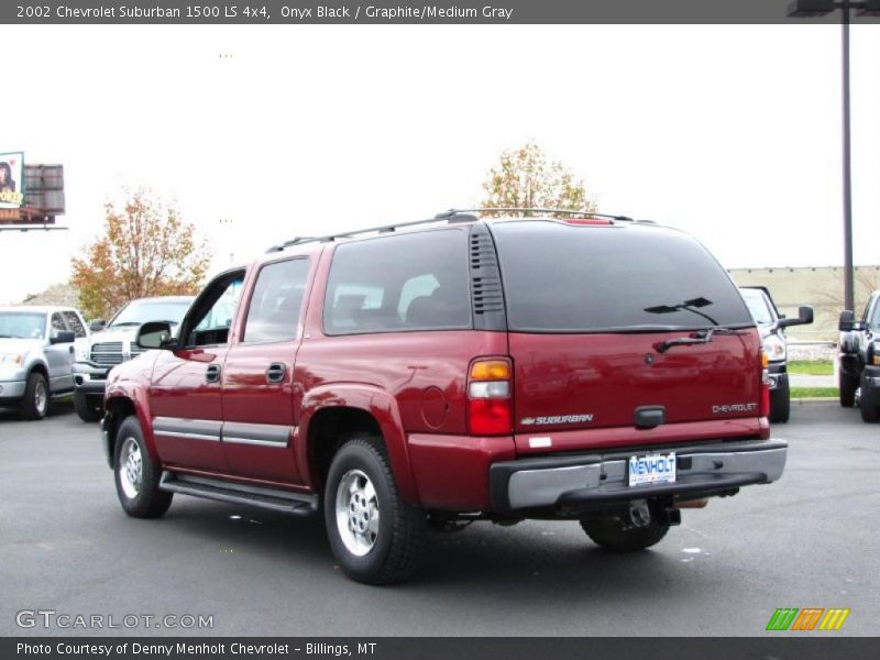 Onyx Black / Graphite/Medium Gray 2002 Chevrolet Suburban 1500 LS 4x4