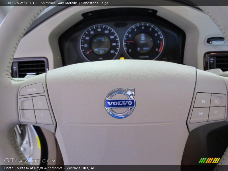 Shimmer Gold Metallic / Sandstone Beige 2007 Volvo S80 3.2