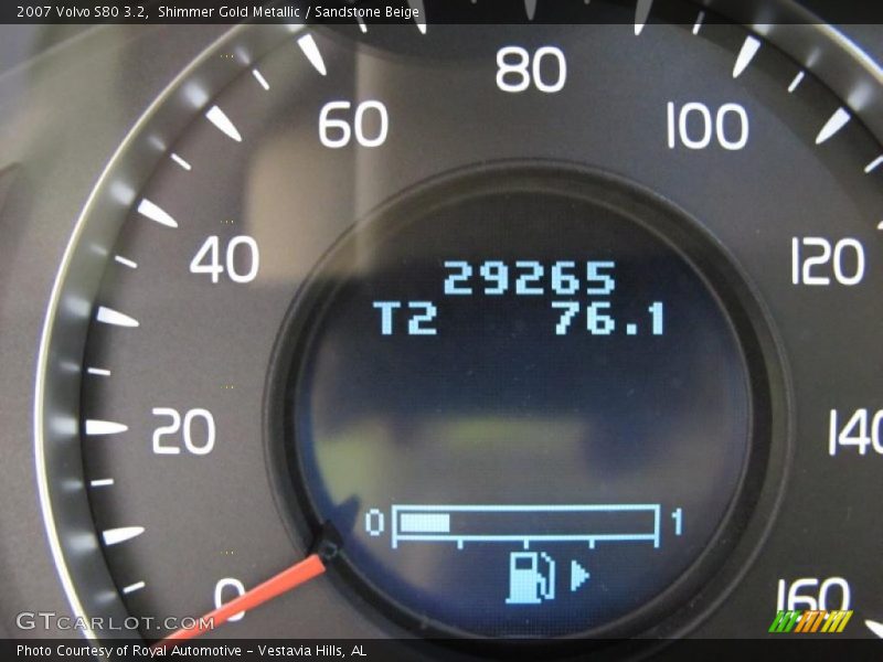 Shimmer Gold Metallic / Sandstone Beige 2007 Volvo S80 3.2