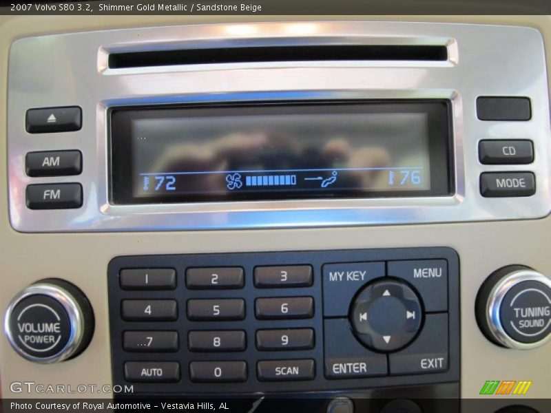 Shimmer Gold Metallic / Sandstone Beige 2007 Volvo S80 3.2