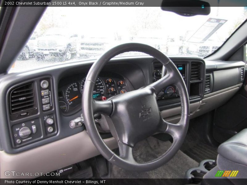 Onyx Black / Graphite/Medium Gray 2002 Chevrolet Suburban 1500 LS 4x4