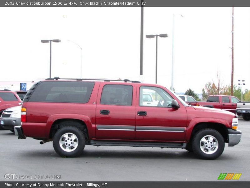 Onyx Black / Graphite/Medium Gray 2002 Chevrolet Suburban 1500 LS 4x4