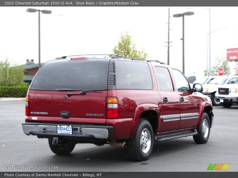 Onyx Black / Graphite/Medium Gray 2002 Chevrolet Suburban 1500 LS 4x4