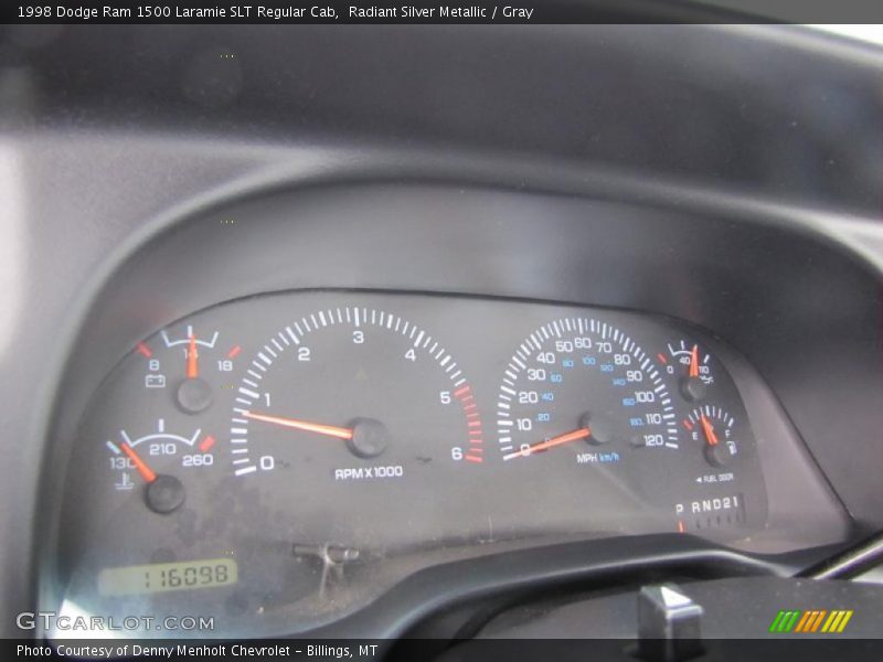  1998 Ram 1500 Laramie SLT Regular Cab Laramie SLT Regular Cab Gauges