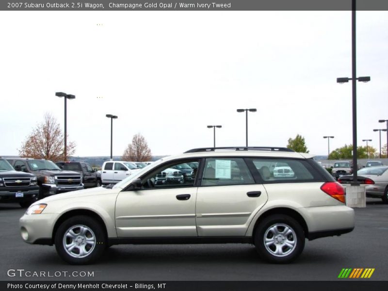 Champagne Gold Opal / Warm Ivory Tweed 2007 Subaru Outback 2.5i Wagon