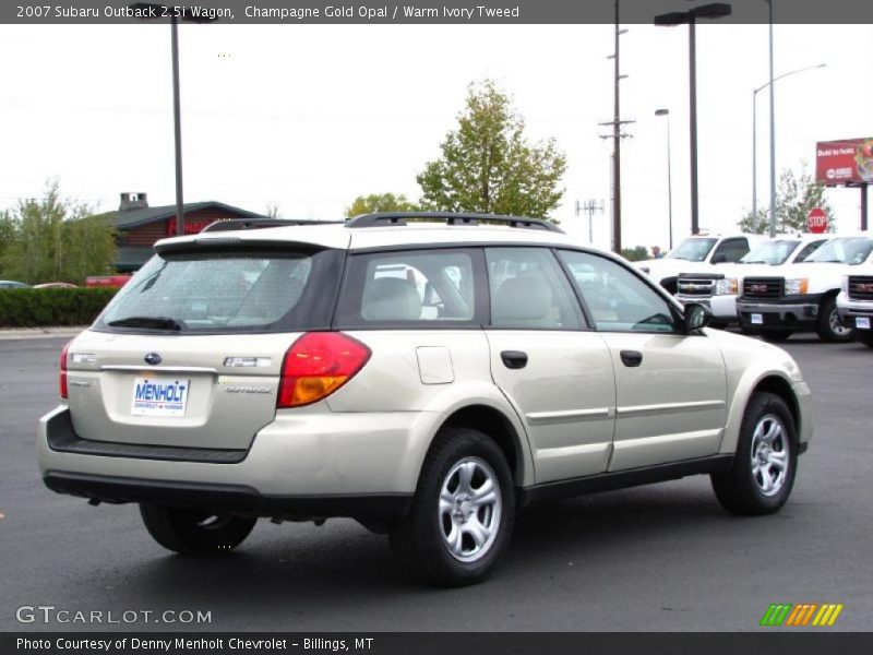 Champagne Gold Opal / Warm Ivory Tweed 2007 Subaru Outback 2.5i Wagon